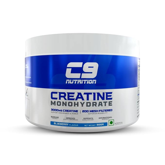 C9 - Micronized Creatine Monohydrate | 3000mg Ultra-Pure 200 Mesh Filtered Creatine Powder | Boost Strength, Power & Muscle Recovery | Zero Sugar | Fruit Fusion Flavour 250 gm