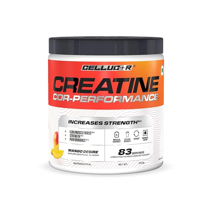Cellucor Creatine Cor-Performance| 315g | 83 serves| From the Makers of C4 | Micronized for Rapid absorption | Increases Muscle Strength & Performance