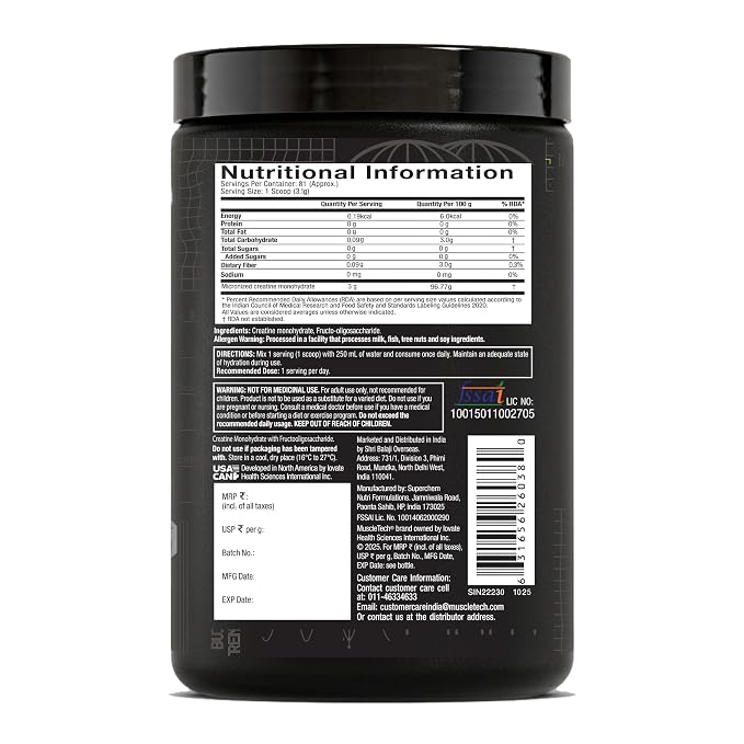 MuscleTech Platinum Creatine Micronized Powder | 81 Servings | Creatine Monohydrate | Supports Strength, Power & Muscle Recovery | MuscleTech Creatine Visit the MuscleTech Store