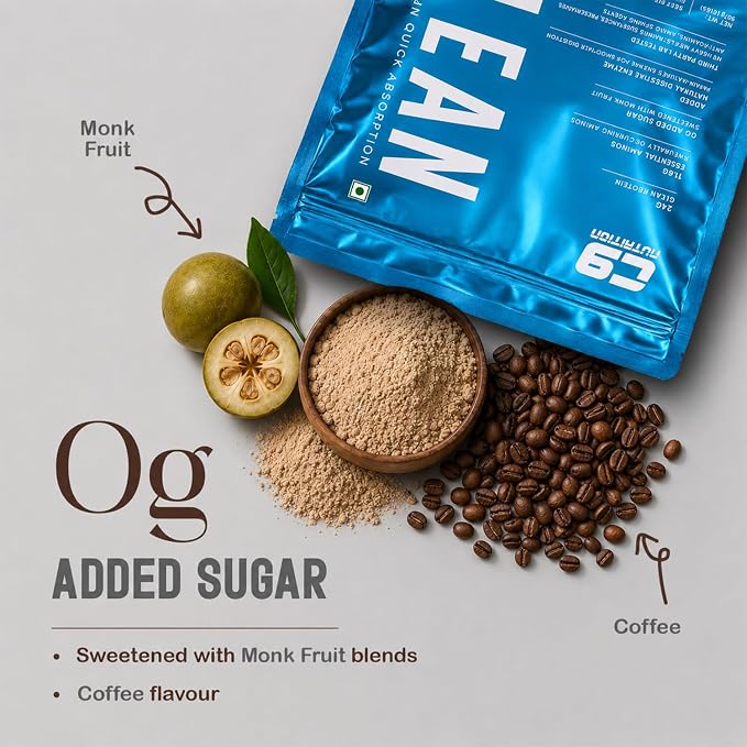 C9 Nutrition Clean Protein Powder | Zero Added Sugar | 907g (25 Servings)